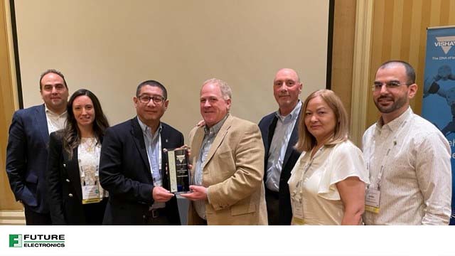 Vishay Passives Distributor Award 2021 EDS 2022 Las Vegas