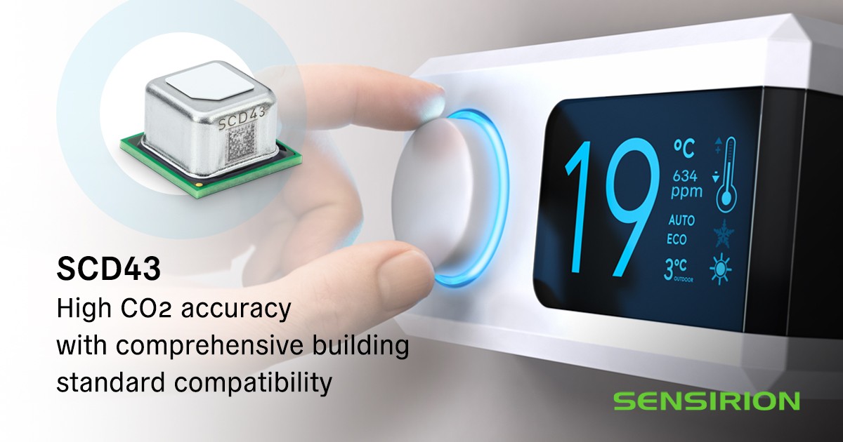 Sensirion — SCD43 CO₂ Sensor Typical Application