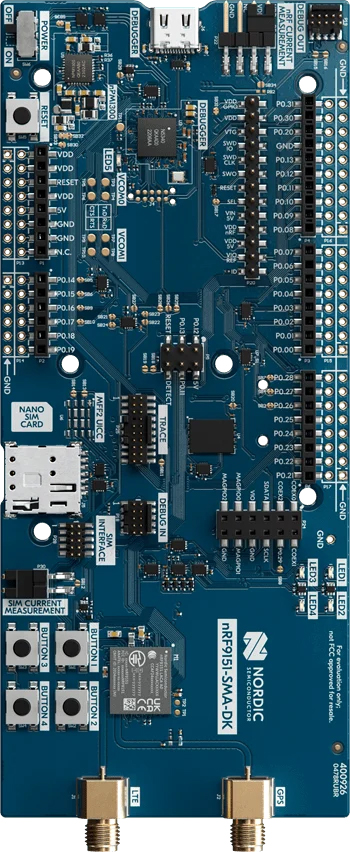 Nordic Semiconductor nRF9151 SMA Development Kit