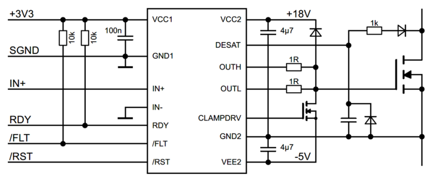 Infineon — 1ED3330MC12M Block Diagram