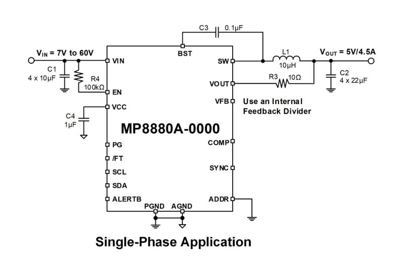 MP8880A Application Circuit