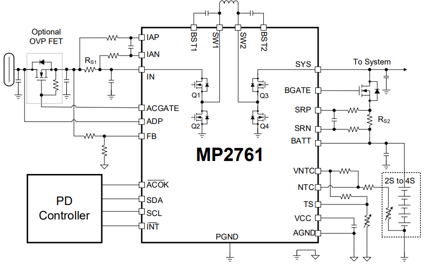 MP2761 Application Circuit